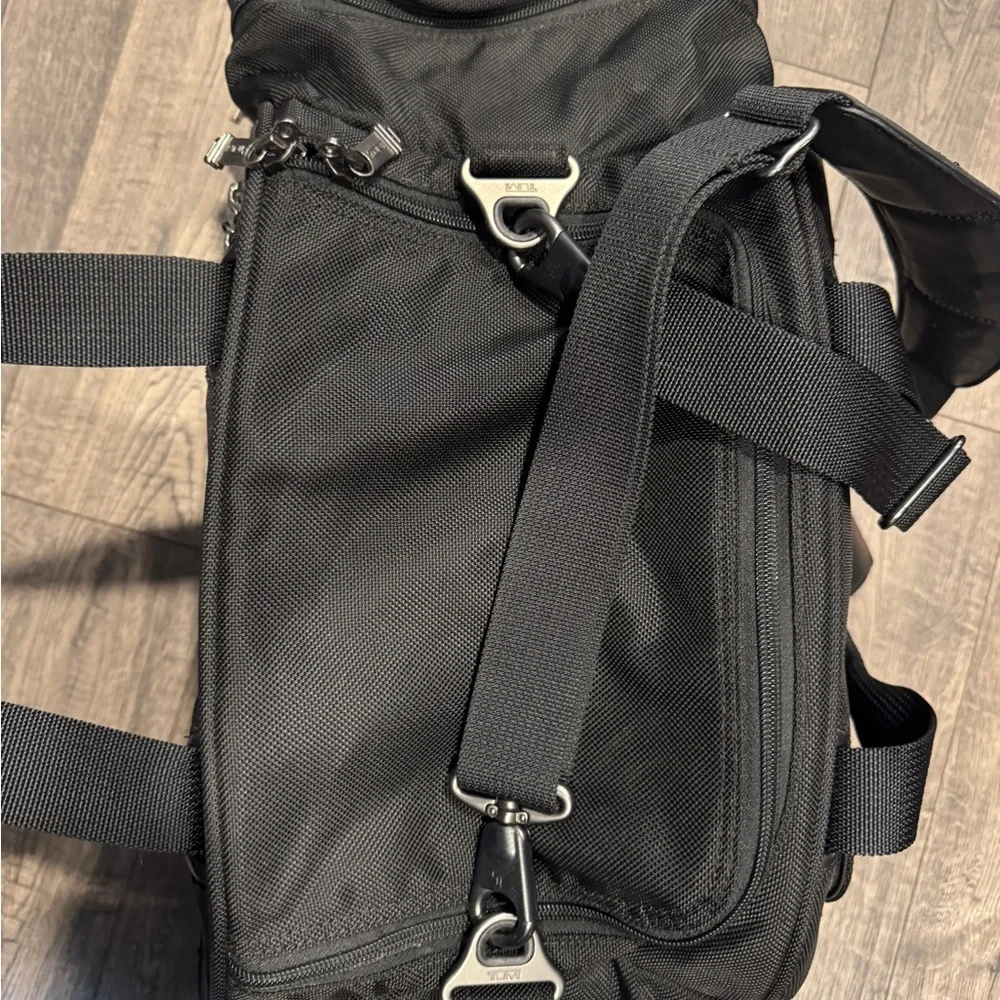 Tumi Black Duffel Bag with Durable Design